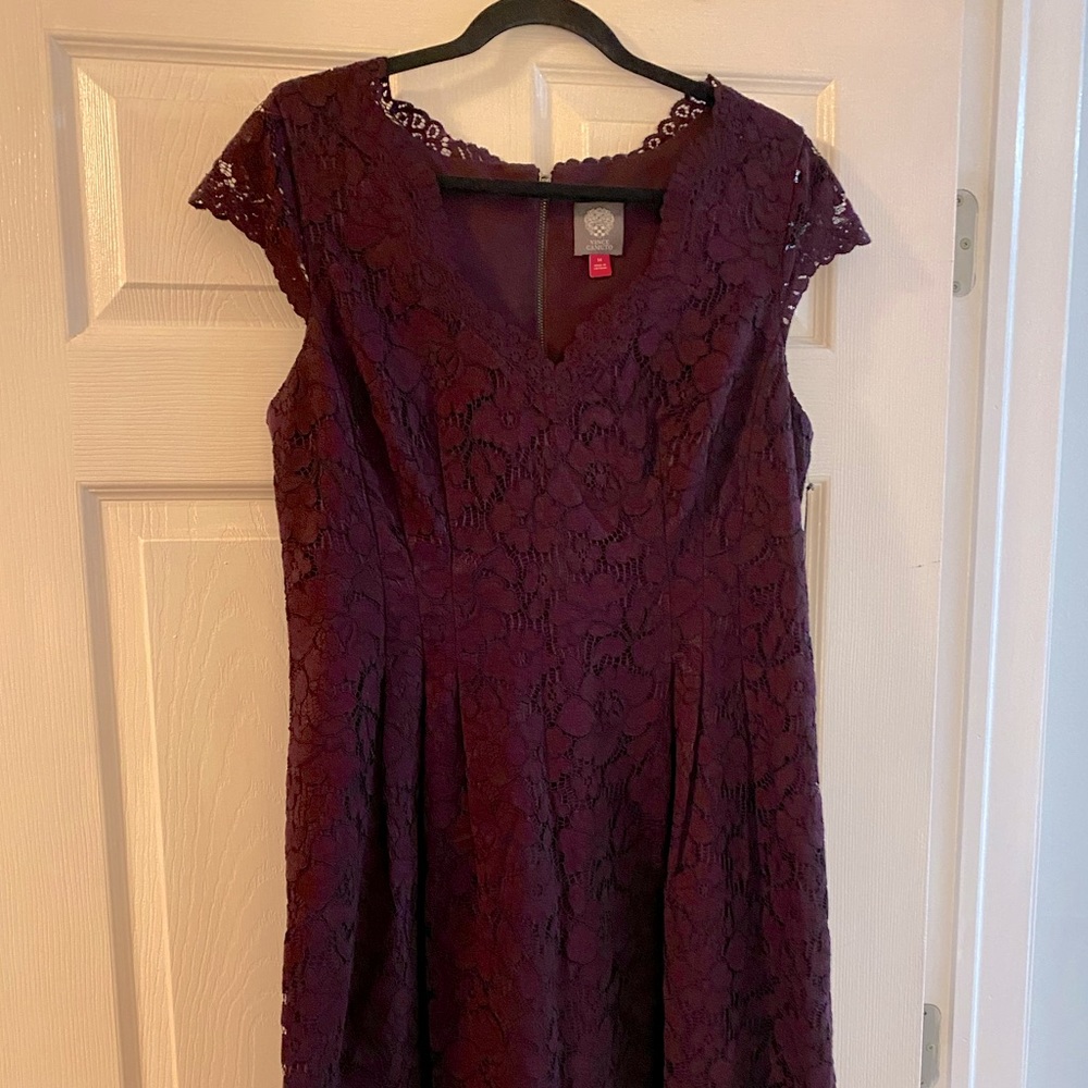 NWT VINCE COMUTO purple dress, size 14